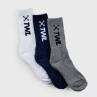 TWL - PACE SOCKS 2.0 - 3PK/WHITE/INDIGO/CHARCOAL MARL